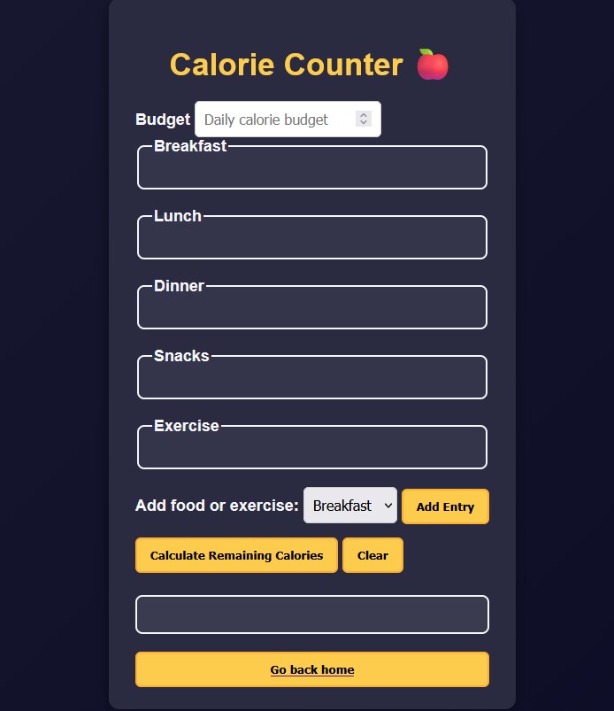 Calorie App